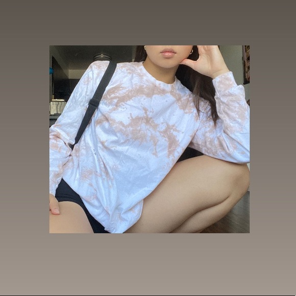 Tie Dye Long Sleeve (Tan) - Picture 2 of 5